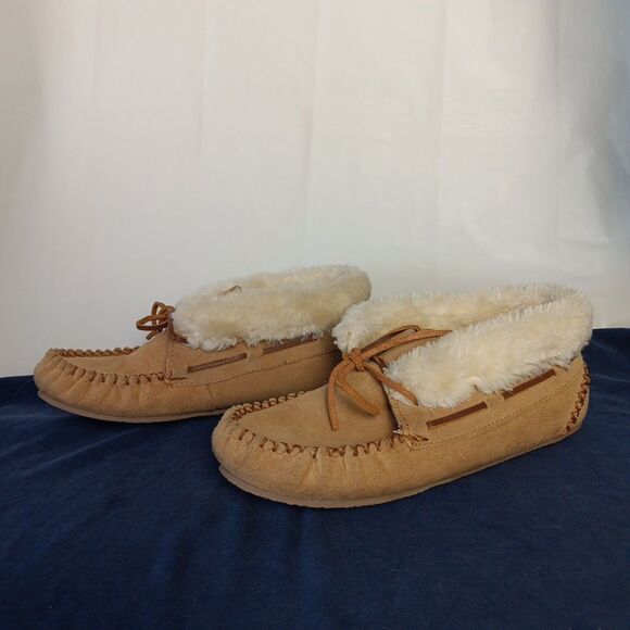 Minnetonka Womens Chrissy Bootie Moccasin Slipper Cinnamon Size 9M - Picture 5 of 14